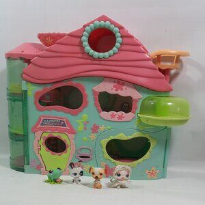 Littlest Pet Shop Play Set House 2005 Hasbro LPS + pets, accessories